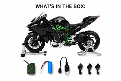 H2R Motorcycle with Real Smoke, Sound & LED Lights