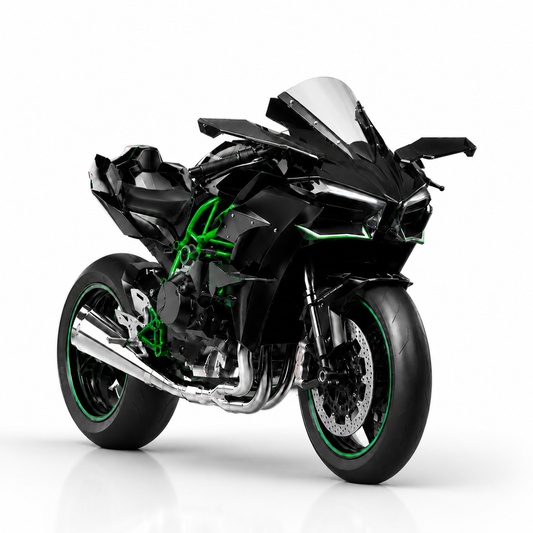 H2R Motorcycle with Real Smoke, Sound & LED Lights